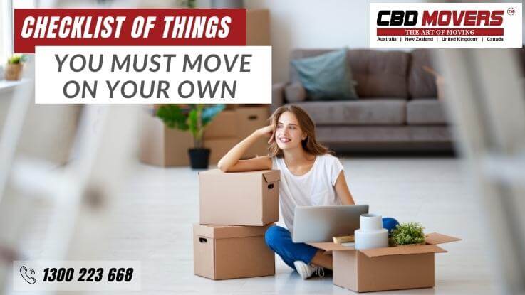 Checklist of Things You Must Move on Your Own