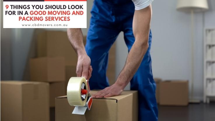 moving and packing services